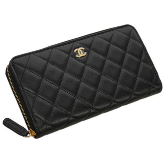 Chanel Long Zip Wallet Matelasse Line Black - Picture 4 of 13